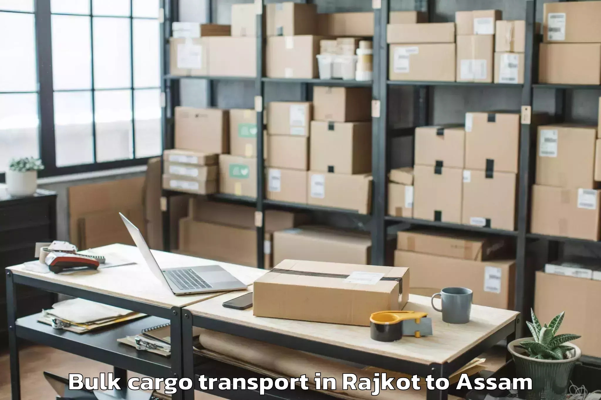 Reliable Rajkot to Bhuragaon Bulk Cargo Transport